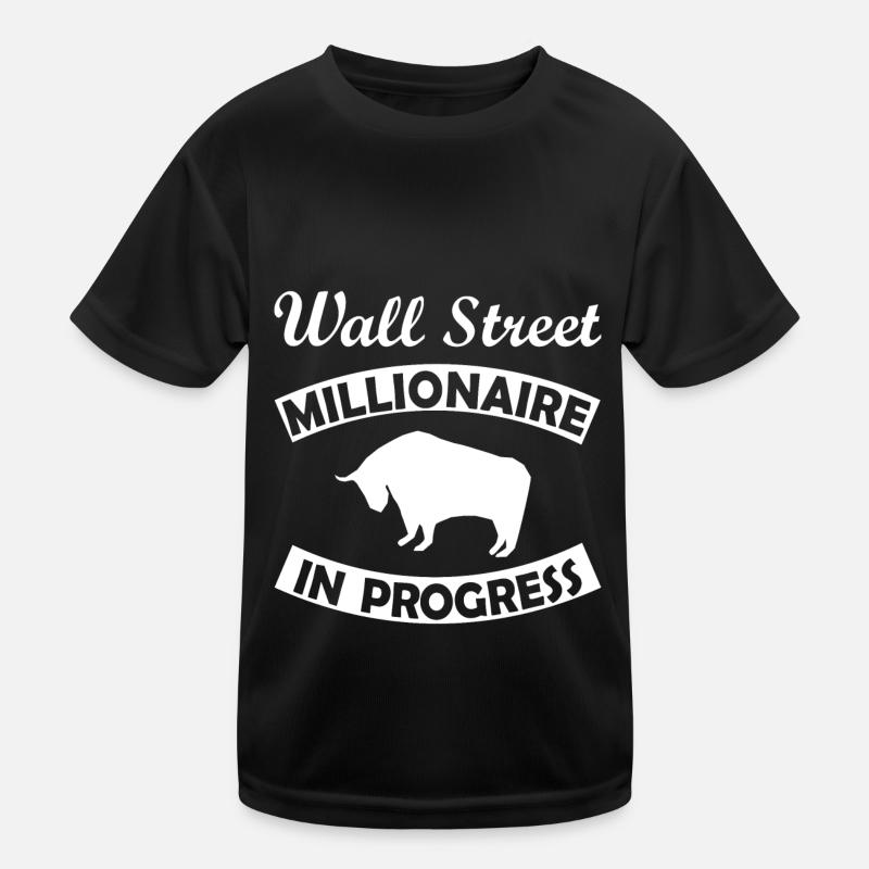 Wall Street Kinder Funktions-T-Shirt
