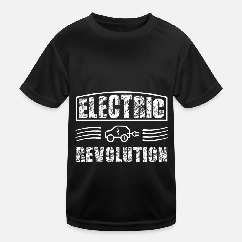 Elektroauto Kinder Funktions-T-Shirt