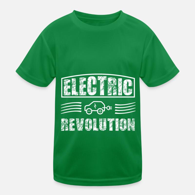 Elektroauto Kinder Funktions-T-Shirt