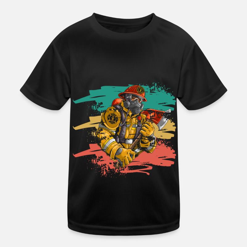 Firefighter Kids Functional T-Shirt