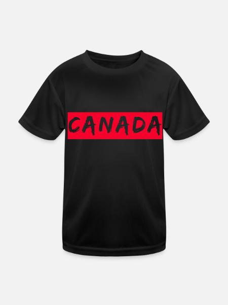 Canada - Kids Functional T-Shirt - black - Front