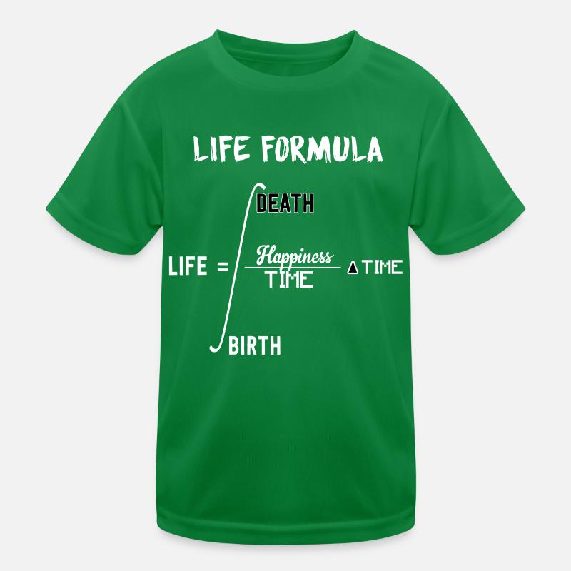 Mathe formule vie maths naissance décès professeur T-shirt sport Enfant