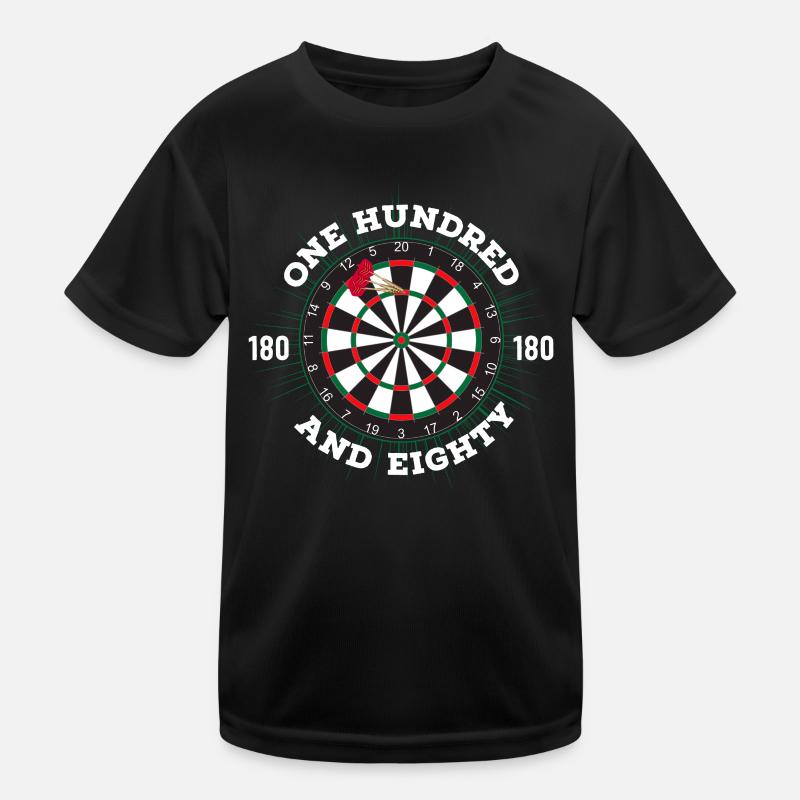 DART ONE UNDRED EIGHTY DARTS 180 Kinder Funktions-T-Shirt