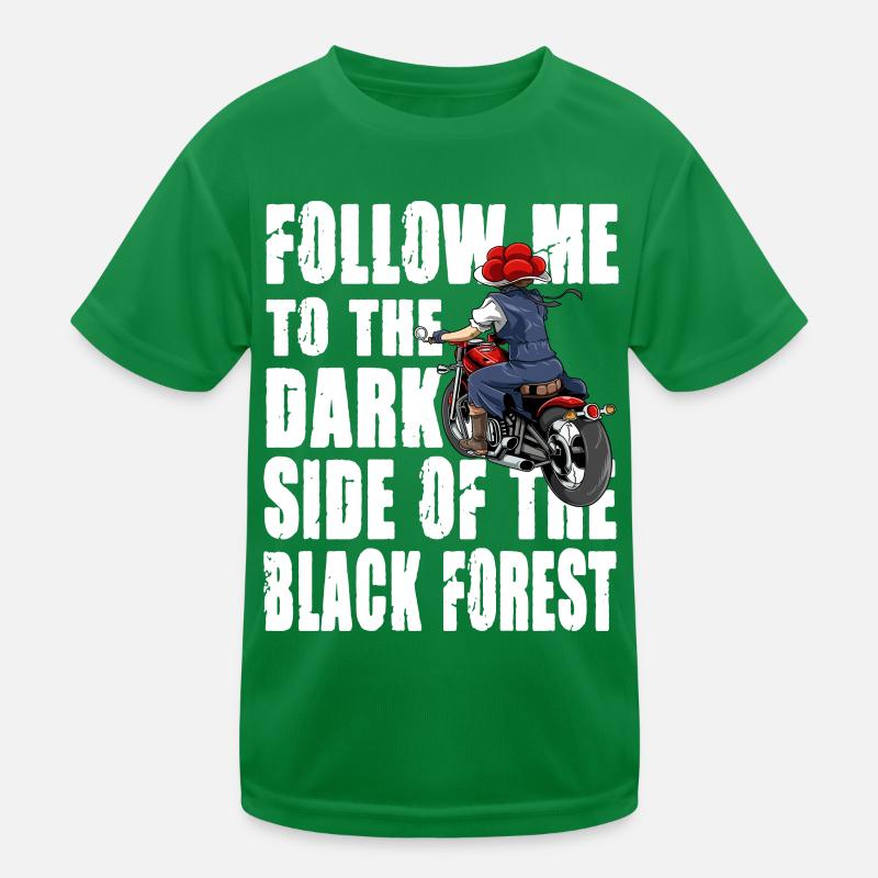 Black Forest Biker Lady Schwarzwald Motorrad Kinder Funktions-T-Shirt