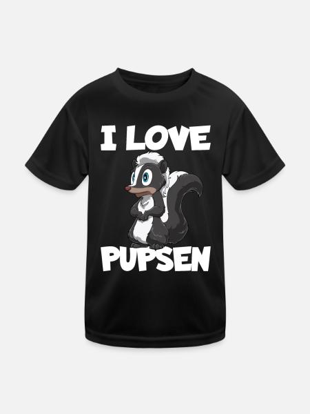 Stinktier Lustige Stinktiere Zootier Geschenk für - Kinder Funktions-T-Shirt - Schwarz - Vorne
