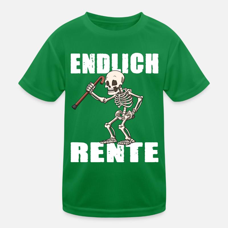 ENDLICH RENTE Kinder Funktions-T-Shirt
