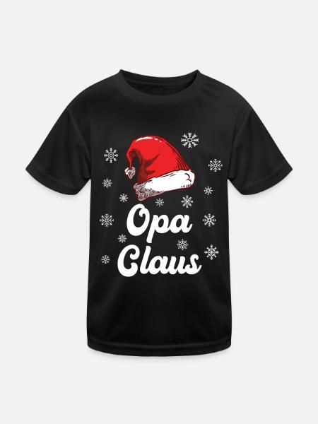 Lieber Nikolaus Opa für Opa Großvater - Kinder Funktions-T-Shirt - Schwarz - Vorne