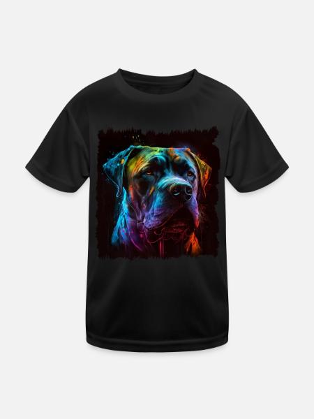 Cane Corso für einen Cane Corso Besitzer - Kinder Funktions-T-Shirt - Schwarz - Vorne