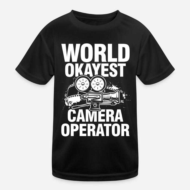 World Okayest Camera Operator Kinder Funktions-T-Shirt
