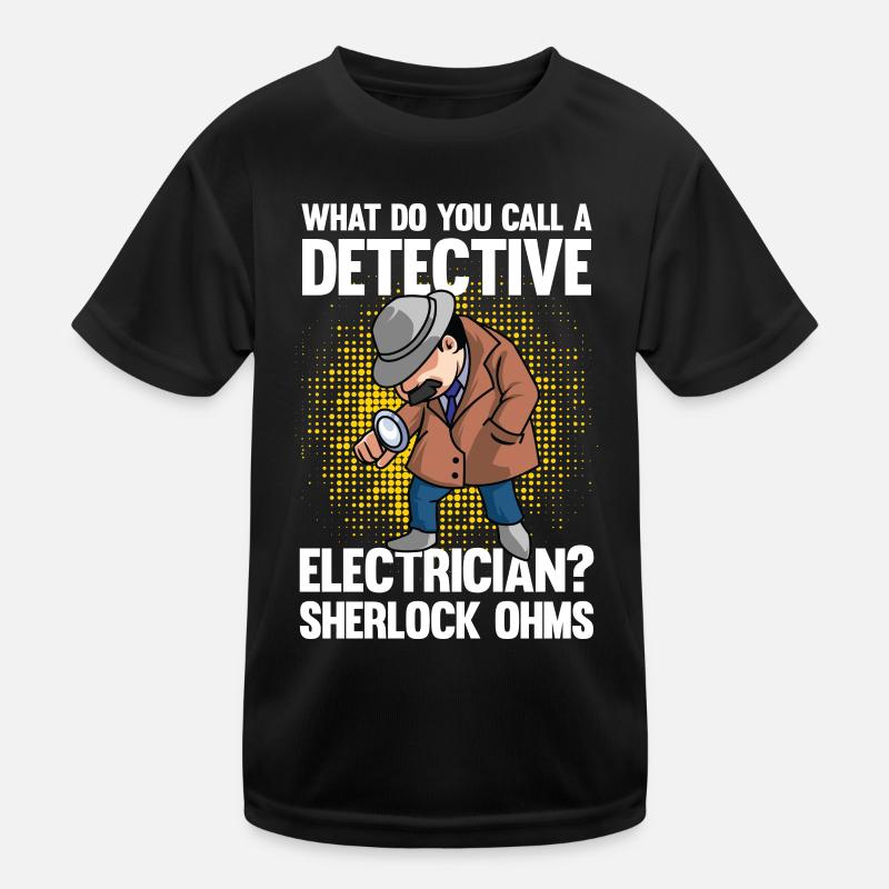 Detective Electrician Ohms Kinder Funktions-T-Shirt