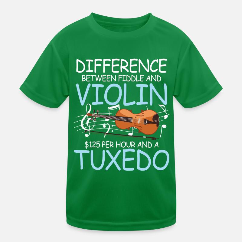 Difference Between Fiddle And Violin Kinder Funktions-T-Shirt