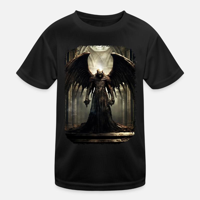 Gothik Okkult Satan Gotik Schwarze Szene Wicca Kinder Funktions-T-Shirt