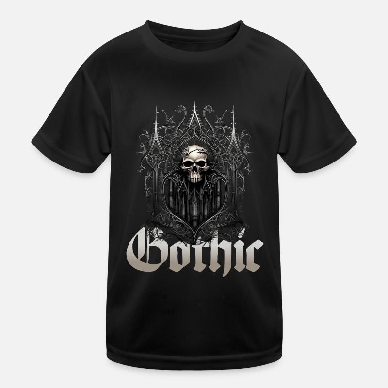 Gothik Okkult Satan Gotik Schwarze Szene Wicca Kinder Funktions-T-Shirt