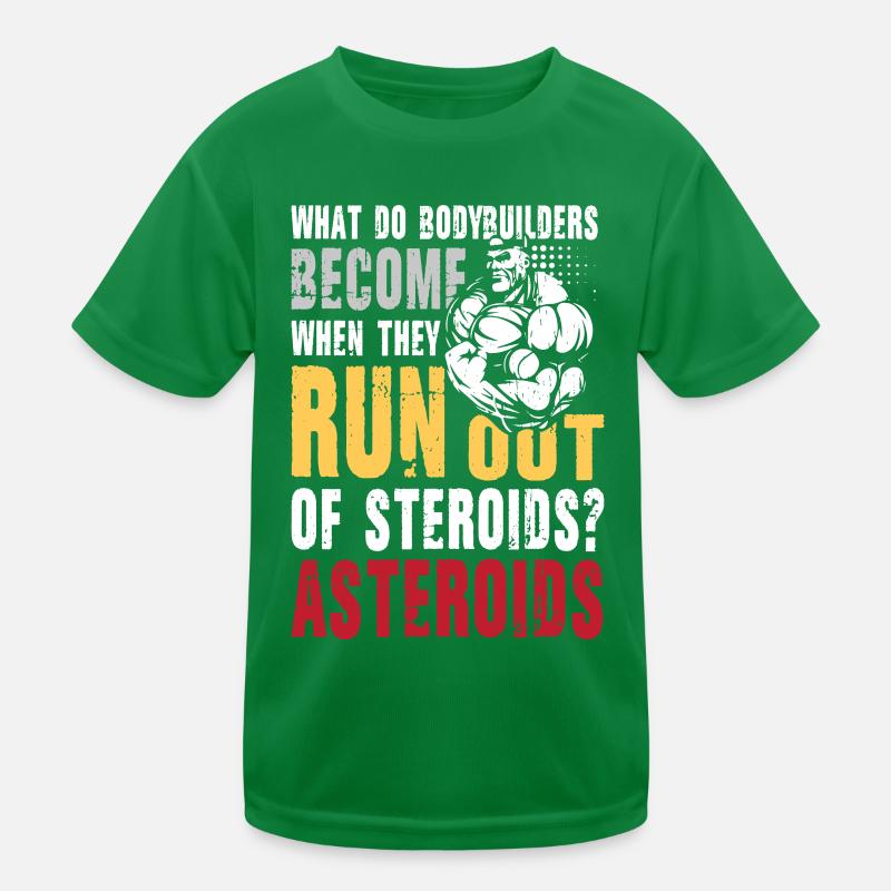 Bodybuilders Asteroids Kinder Funktions-T-Shirt