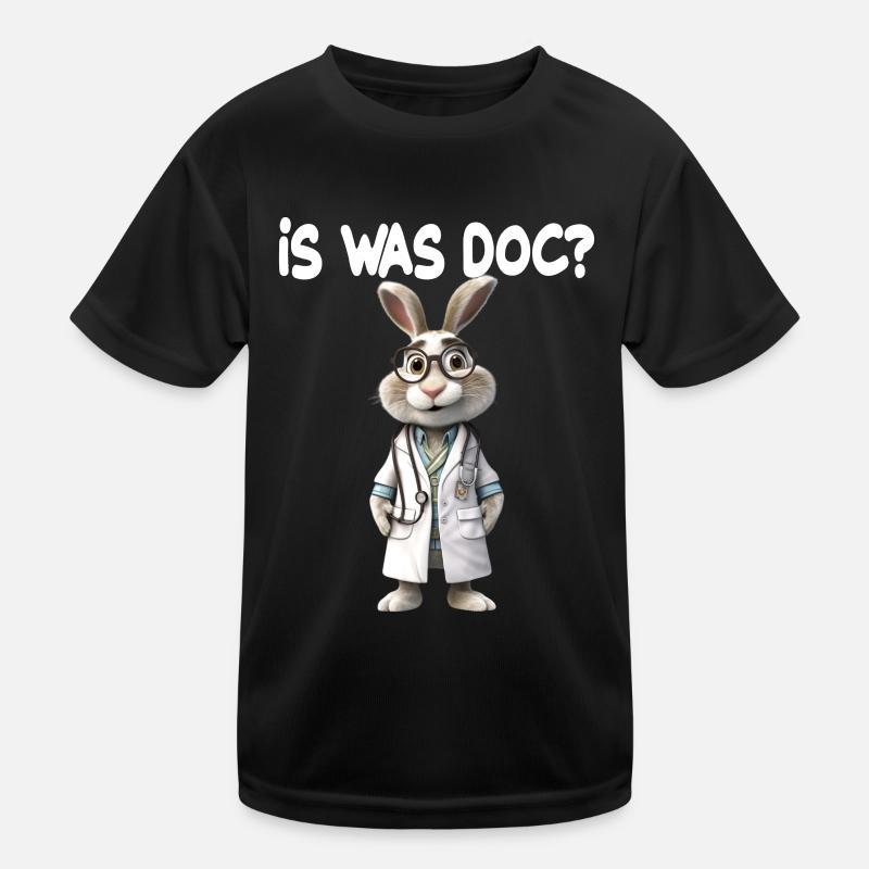 Doktor Hase Is was Doc für einen Arzt Doktor Kinder Funktions-T-Shirt