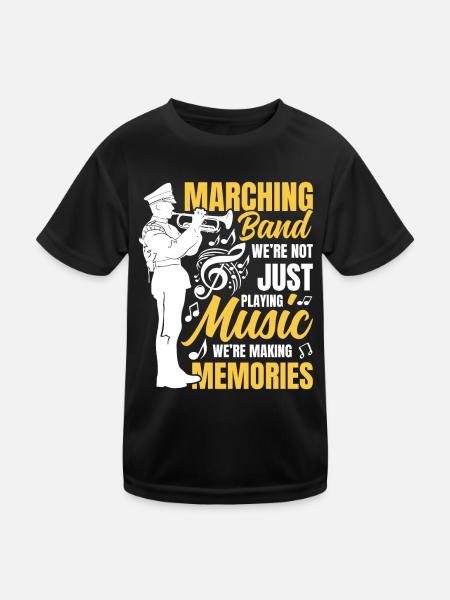 Marching Band We're Not Just Playing Music - Kinder Funktions-T-Shirt - Schwarz - Vorne