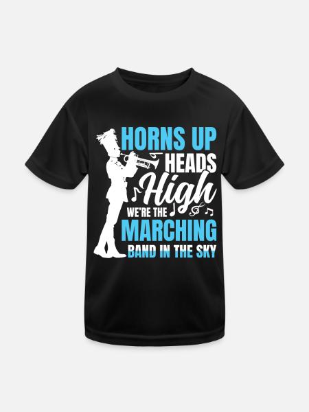 We're The Marching Band In The Sky - Kinder Funktions-T-Shirt - Schwarz - Vorne