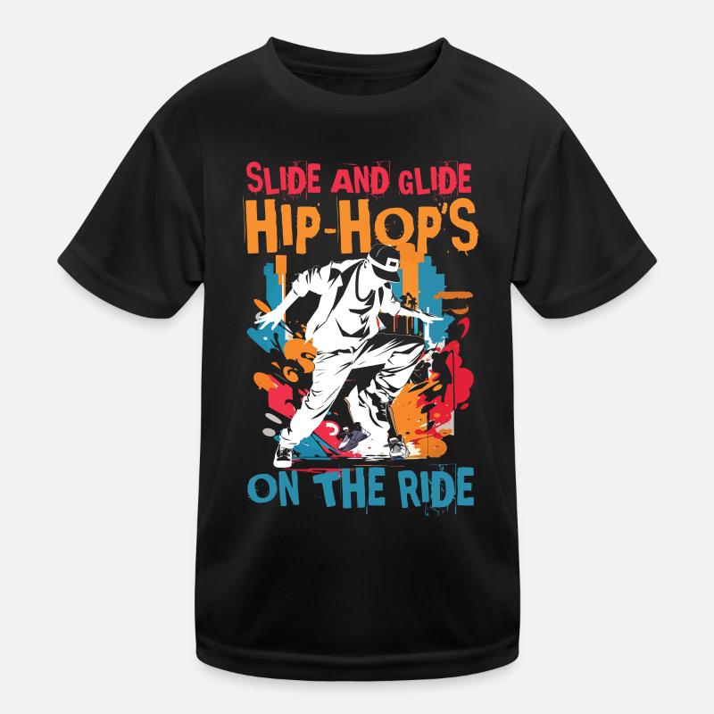 Slide and Glide Hip Hop's On The Ride Kinder Funktions-T-Shirt