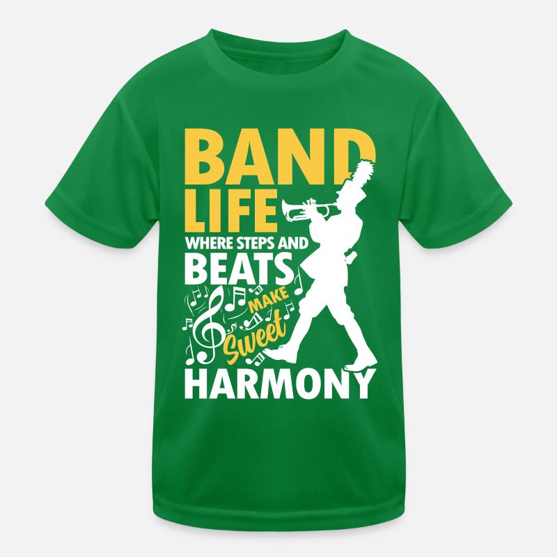 Band Life Steps and Beats Make Harmony Kinder Funktions-T-Shirt