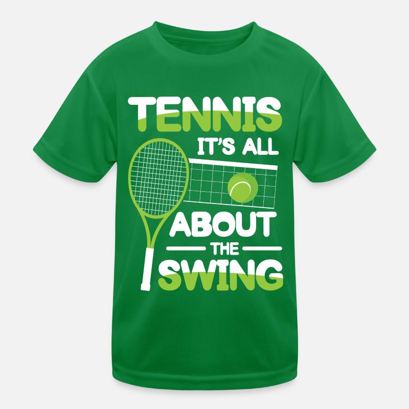 Tennis It's All About The Swing Kinder Funktions-T-Shirt