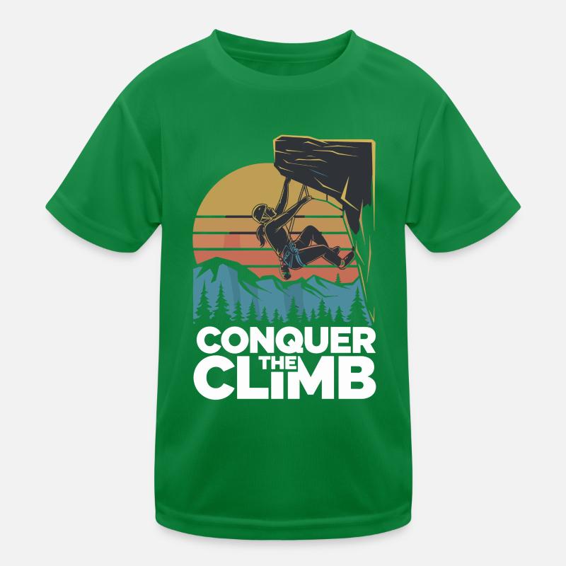 Conquer The Climb Kinder Funktions-T-Shirt