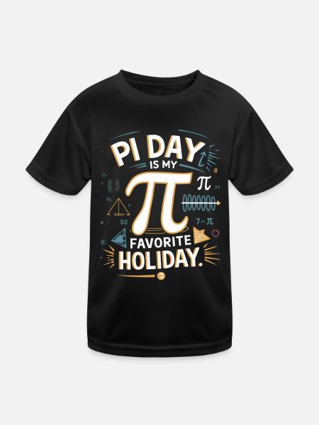 Pi Day Ist Mein Lieblingstag – Pi Day Fans und - Kinder Funktions-T-Shirt - Schwarz - Vorne