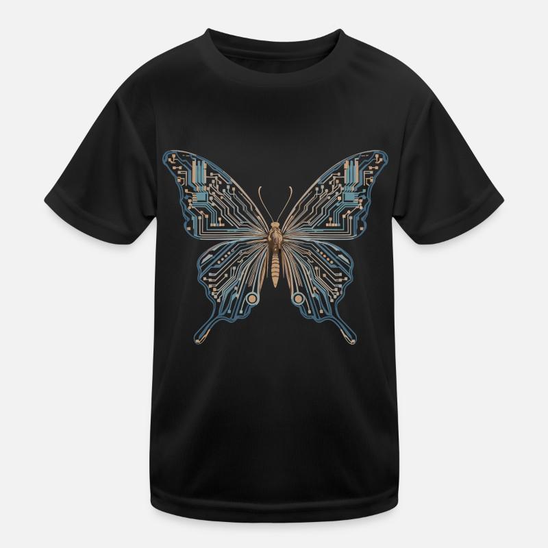 Butterfly Code : Cyber beauté de la nature et T-shirt sport Enfant
