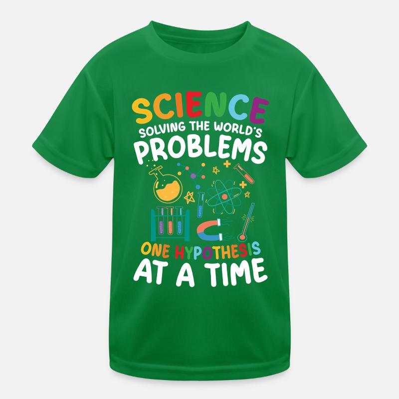 Natural sciences help solve world problems Kids Functional T-Shirt