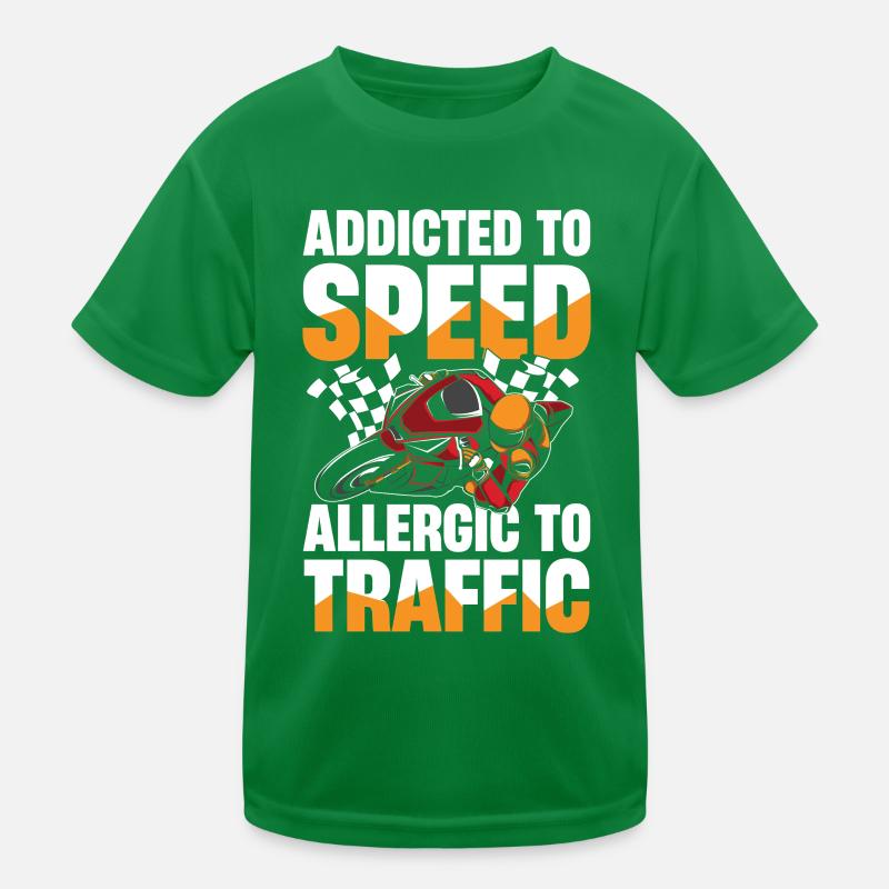 Accro à la vitesse, allergique à T-shirt sport Enfant