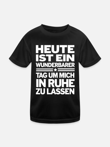 Today is a wonderful day to rest in peace. - Kids Functional T-Shirt - black - Front