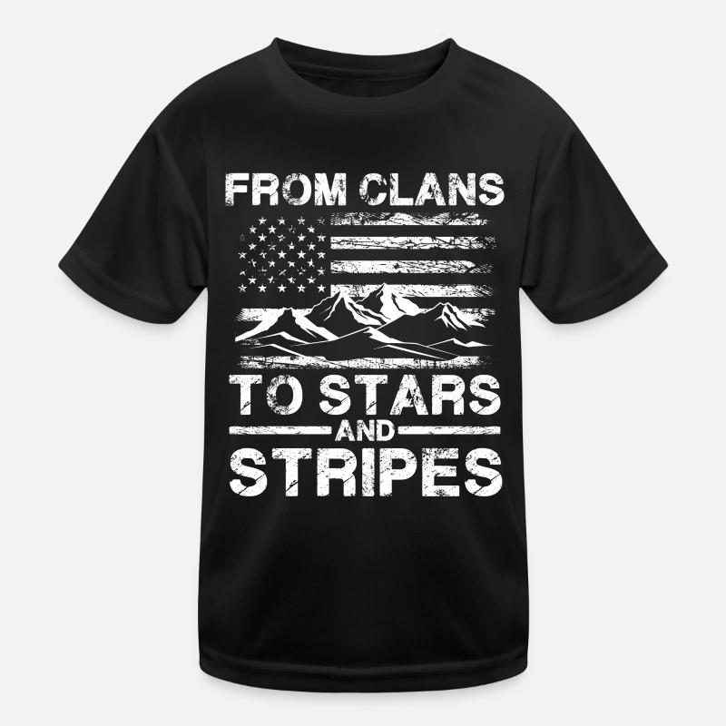 From Clans To Stars And Stripes - Patriotic Kids Functional T-Shirt
