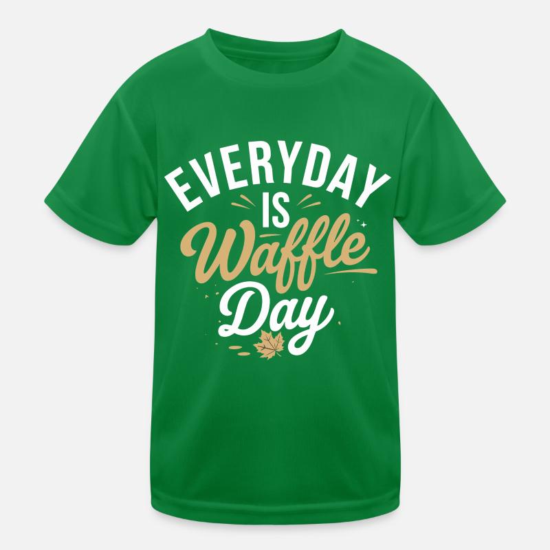 Every day waffle day is a miracle Kids Functional T-Shirt
