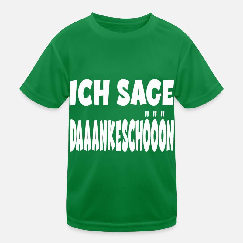 Ich sage Dankeschön für einen Kollege oder Kinder Funktions-T-Shirt