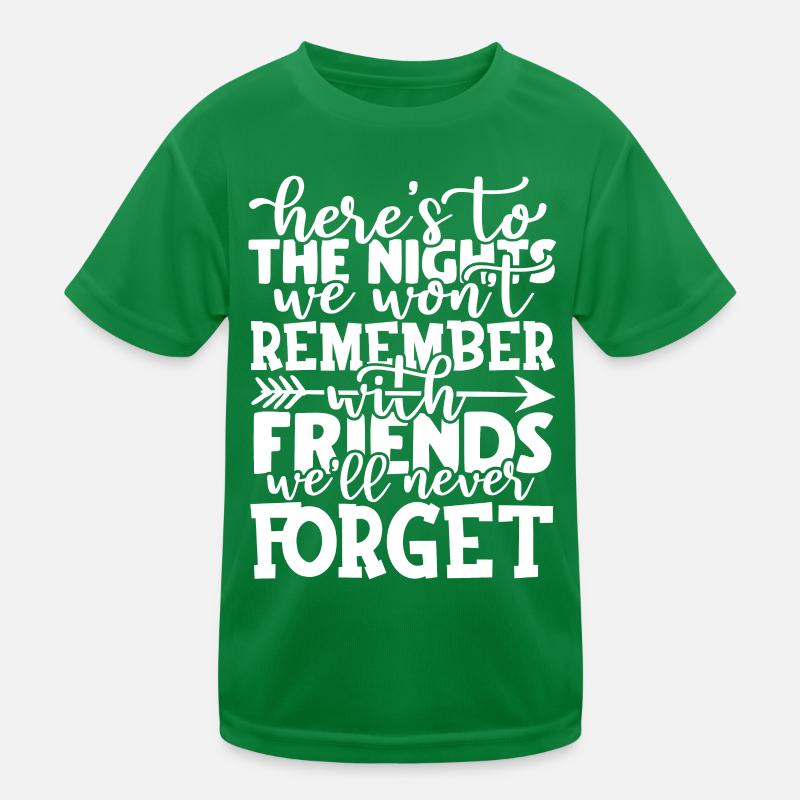 Freundschaft Camping Abenteuer Zitat Typografisch Kinder Funktions-T-Shirt