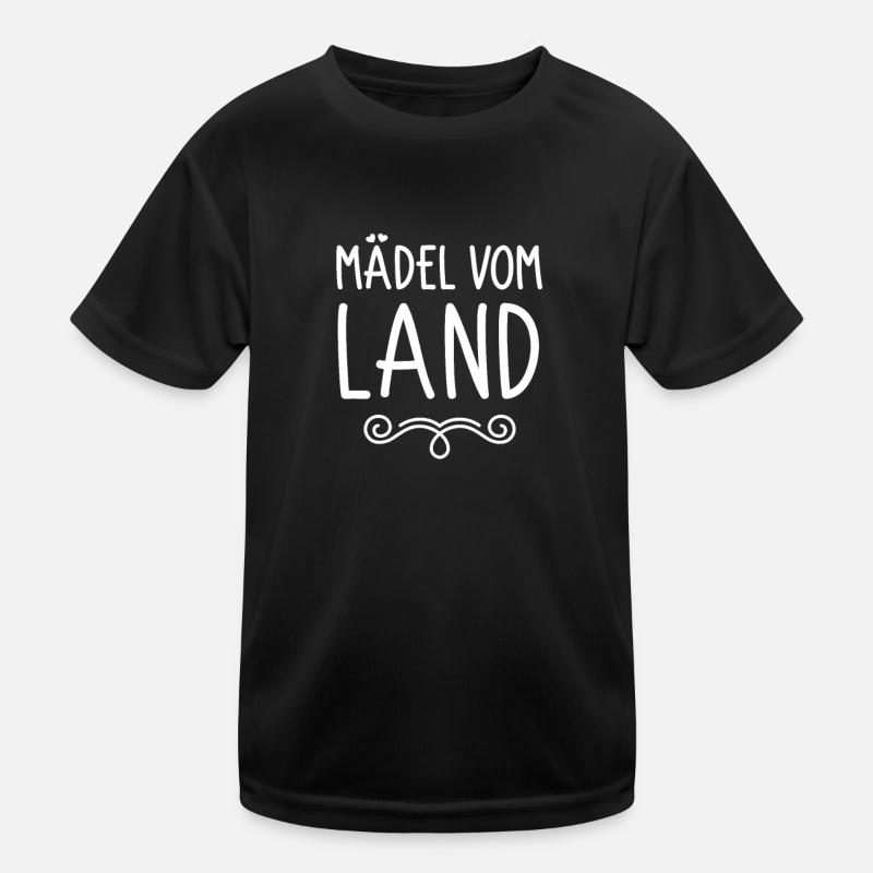 Mädel vom Land Kinder Funktions-T-Shirt
