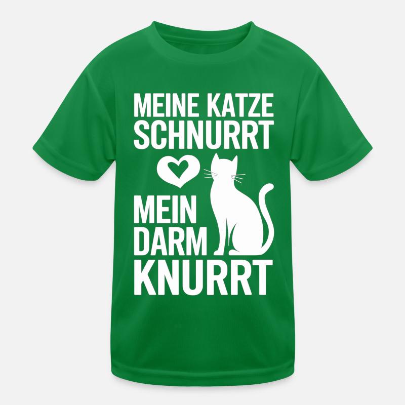 Mon chat ronronne, mes intestins grognent - MII T-shirt sport Enfant