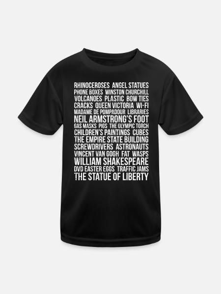 Different - Kinder Funktions-T-Shirt - Schwarz