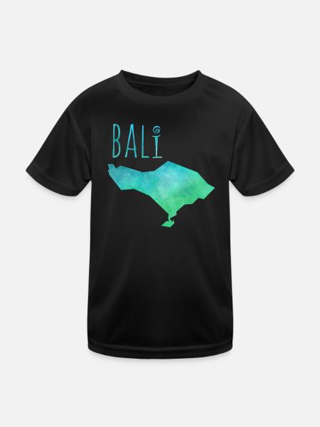 bali - Kids Functional T-Shirt - black - Front