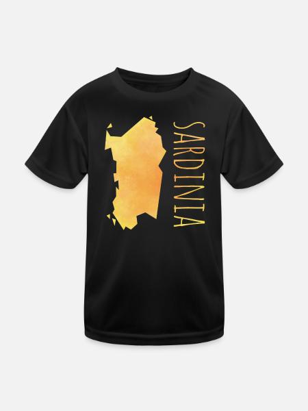 sardinia - Kinder Funktions-T-Shirt - Schwarz
