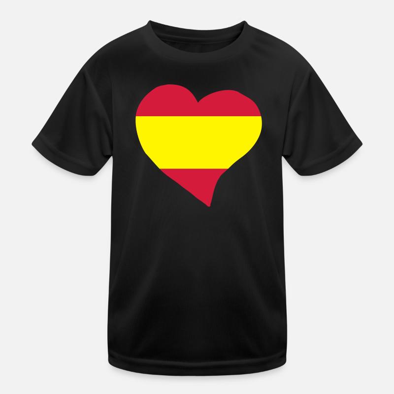 Spanischen Herz Kinder Funktions-T-Shirt