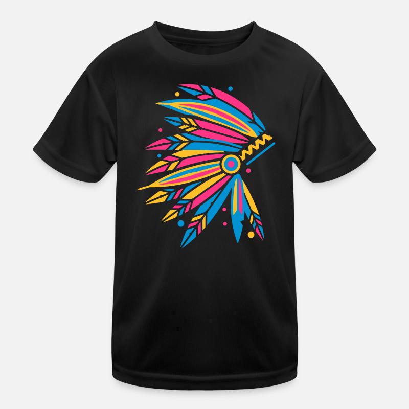 Chieftain's Headdress Kids Functional T-Shirt