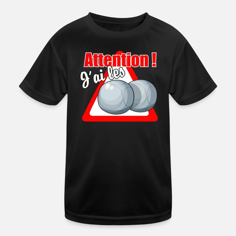 Balls! - Kinder Funktions-T-Shirt - Schwarz
