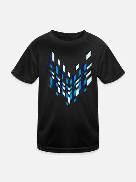 Graphic arrow - Kids Functional T-Shirt - black - Front