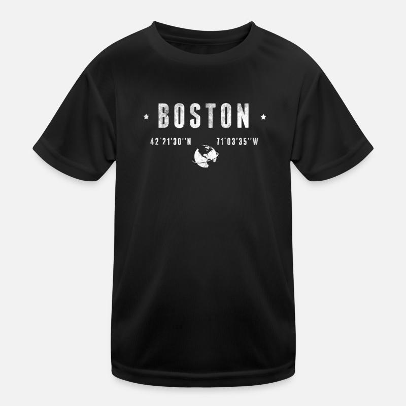 Boston - Kids Functional T-Shirt - black