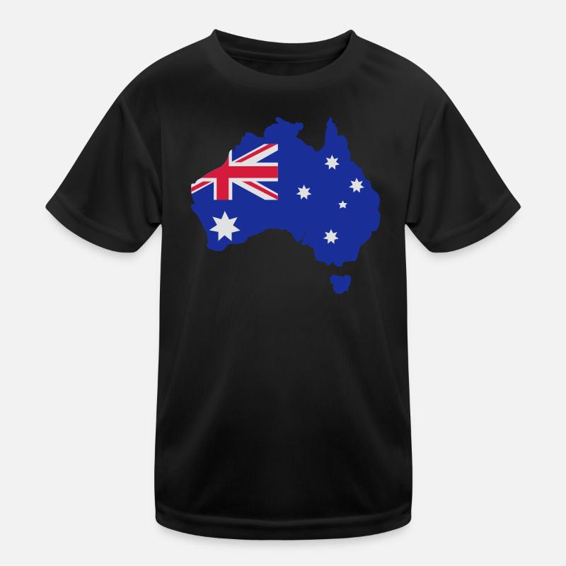 Australia - Kids Functional T-Shirt - black