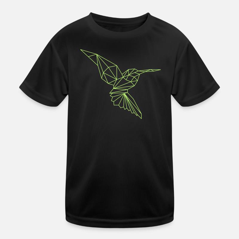 Eisvogel - Kinder Funktions-T-Shirt - Schwarz