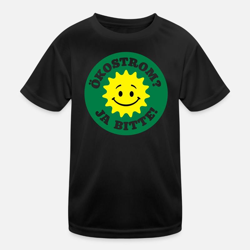 ökostrom ja bitte, atomkraft nein danke, anti Kinder Funktions-T-Shirt