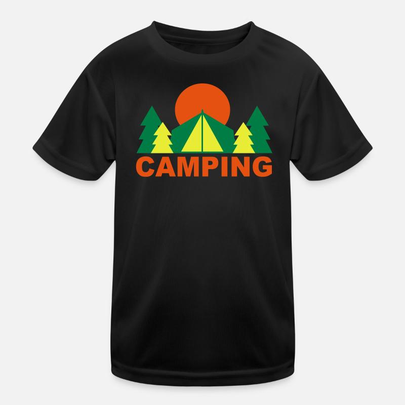 Camping Kinder Funktions-T-Shirt