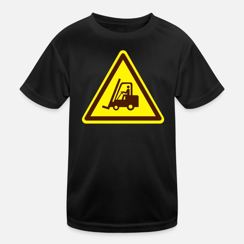 Forklift plate (colors adjustable!) Kids Functional T-Shirt