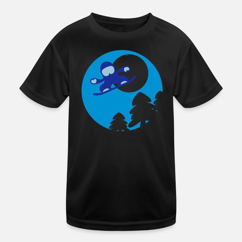 snowboader2 - Kids Functional T-Shirt - black